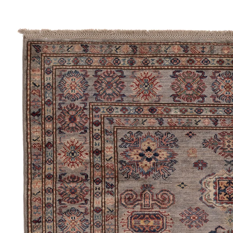 Kazak Teppich 147x205cm - Orientteppich - dunkelbeige
