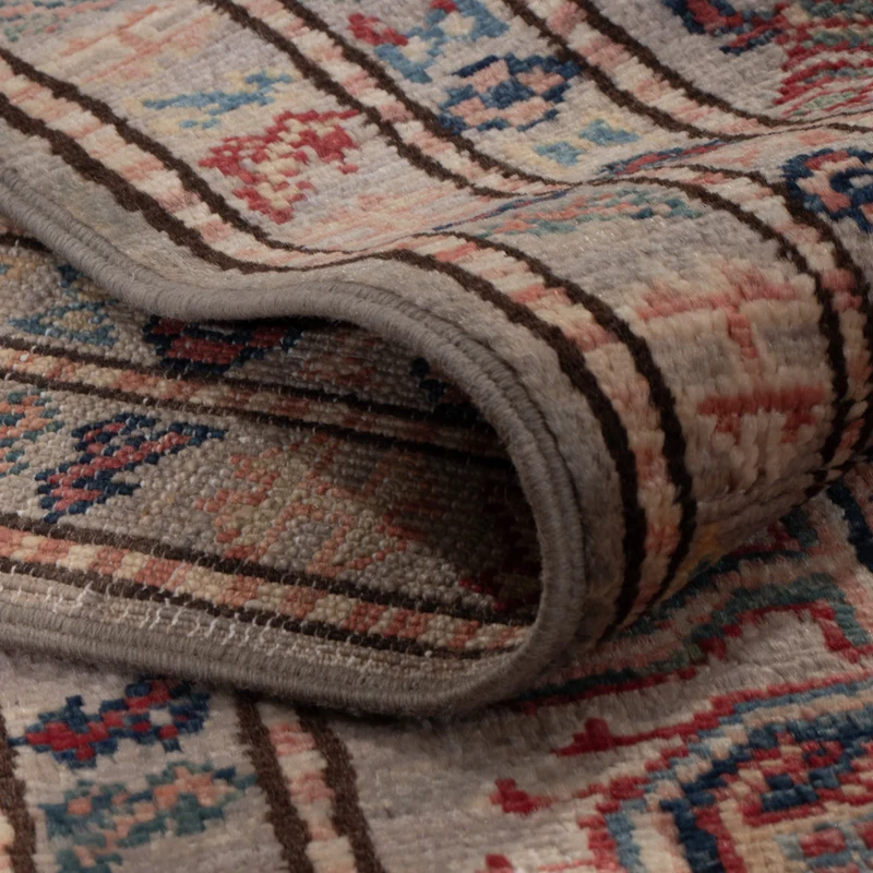 Kazak Teppich 147x205cm - Orientteppich - dunkelbeige