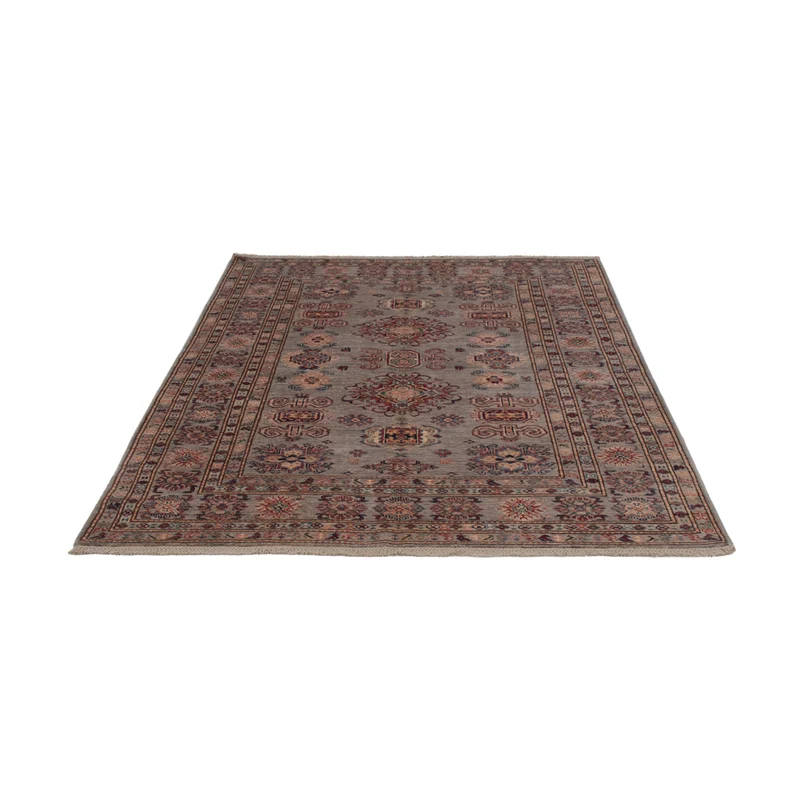 Kazak Teppich 147x205cm - Orientteppich - dunkelbeige