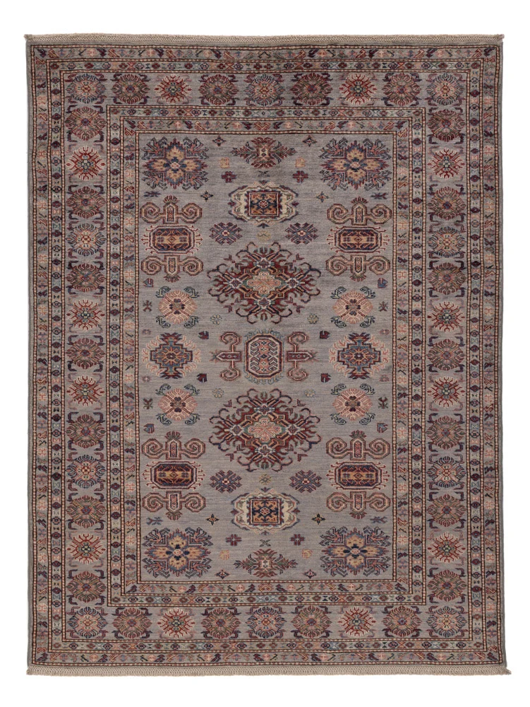 Kazak Teppich 150x203cm - Orientteppich - dunkelbeige