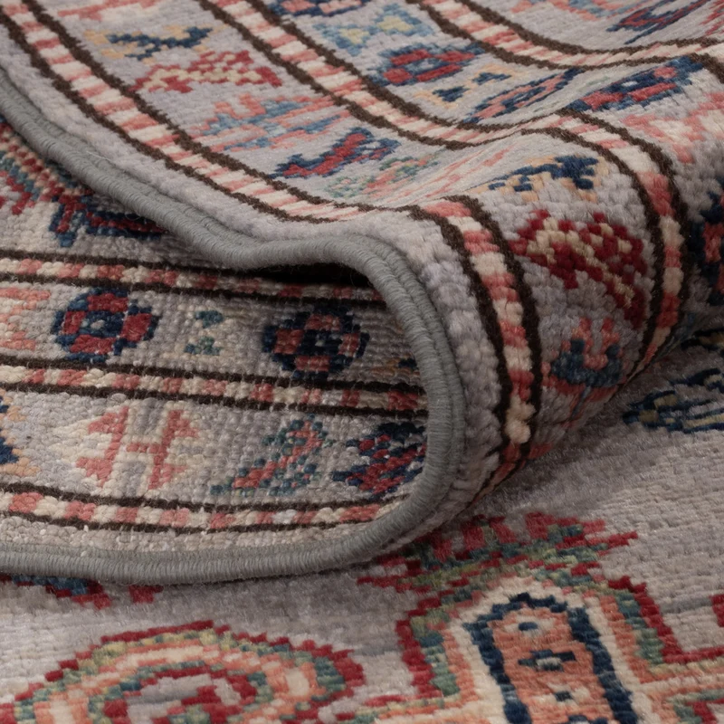 Kazak Teppich 150x203cm - Orientteppich - dunkelbeige