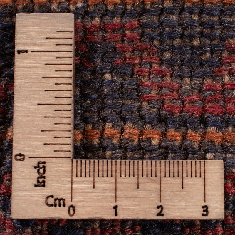 Kelim Afghan Teppich 134x175cm - dunkelrot