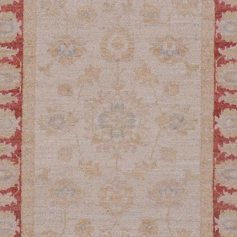 Ziegler Teppich 68x243cm - Orientteppich - hellbeige