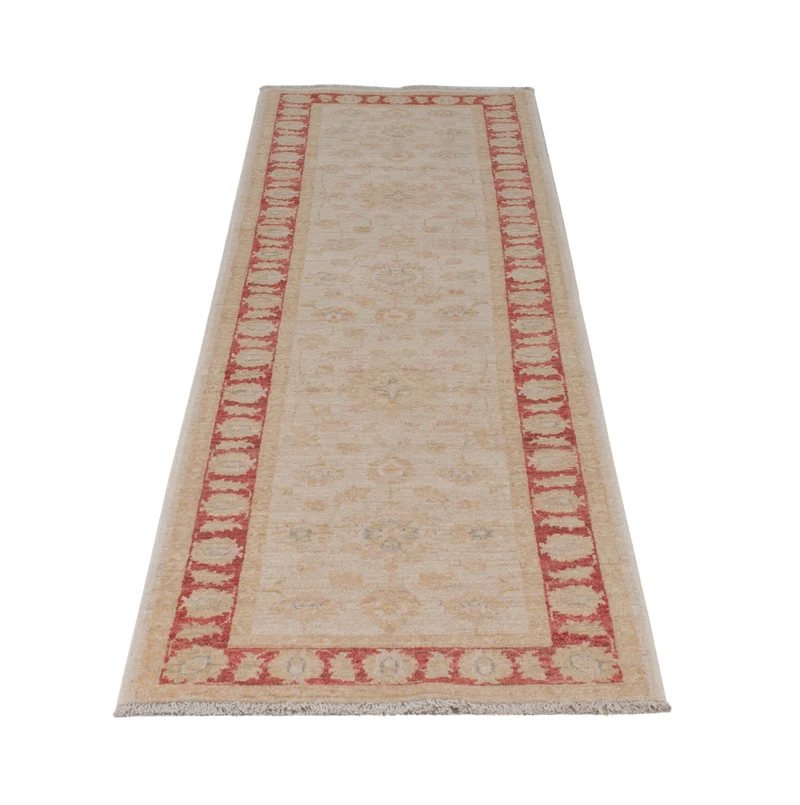 Ziegler Teppich 68x243cm - Orientteppich - hellbeige