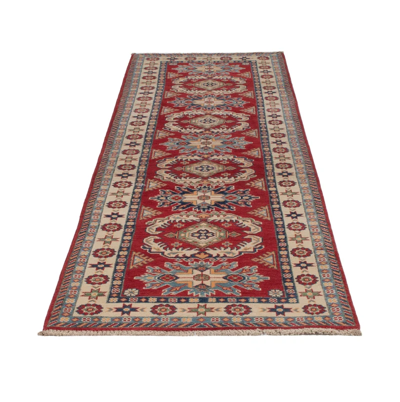 Kazak Teppich 83x303cm - Orientteppich - dunkelrot