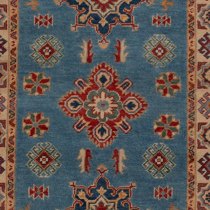 Kazak Teppich 85x299cm - Orientteppich - grün