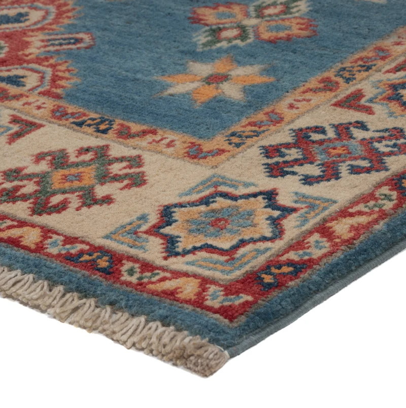 Kazak Teppich 85x299cm - Orientteppich - grün