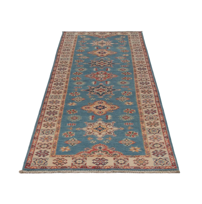 Kazak Teppich 85x299cm - Orientteppich - grün