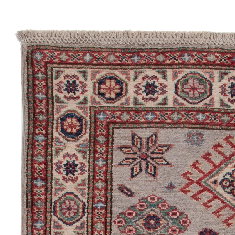 Kazak Teppich 79x120cm - Orientteppich - dunkelbeige