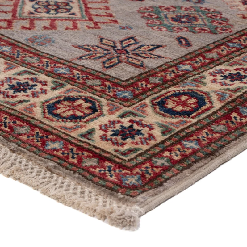 Kazak Teppich 79x120cm - Orientteppich - dunkelbeige