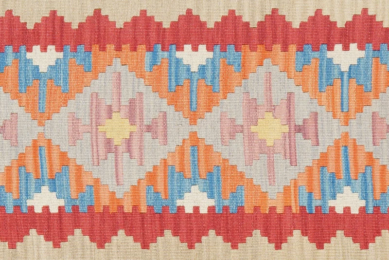 Kelim Gashgai · Handgewebt – Rot, 158x107 cm