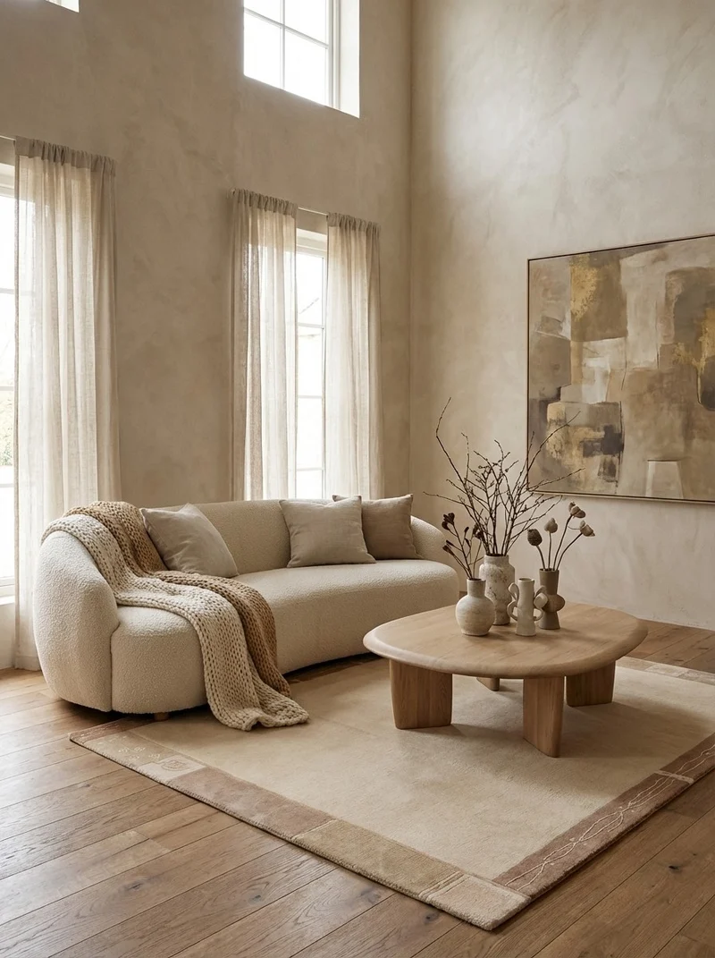 Nepal · Handgeknüpft – Beige, 201x142 cm
