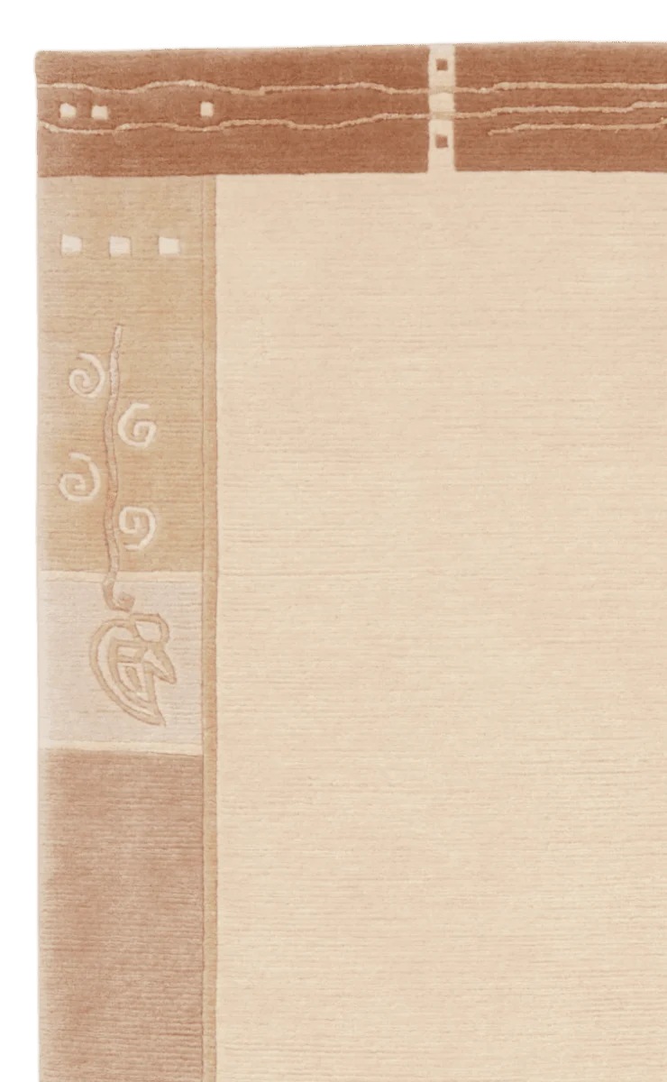 Nepal · Handgeknüpft – Beige, 201x142 cm