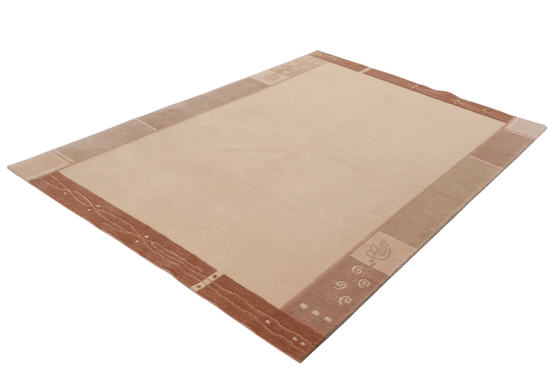 Nepal · Handgeknüpft – Beige, 201x142 cm