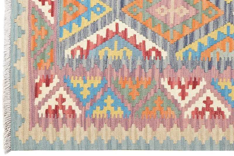 Kelim Gashgai · Handgewebt – Blau, 180x126 cm