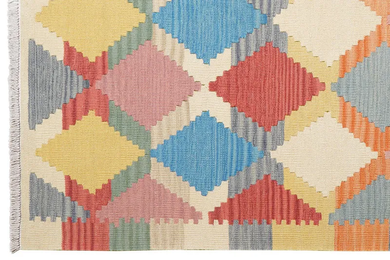 Kelim Gashgai · Handgewebt – Bunt, 203x153 cm