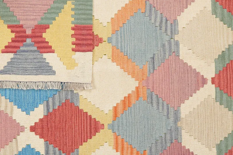 Kelim Gashgai · Handgewebt – Bunt, 203x153 cm