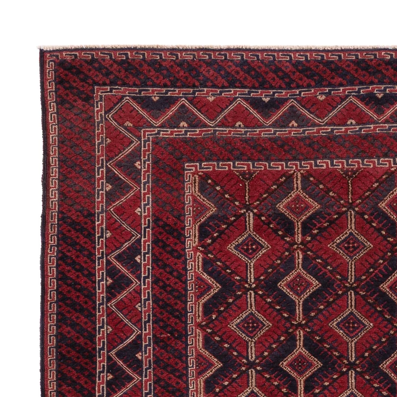 Kelim Afghan Teppich 153x182cm - dunkelrot