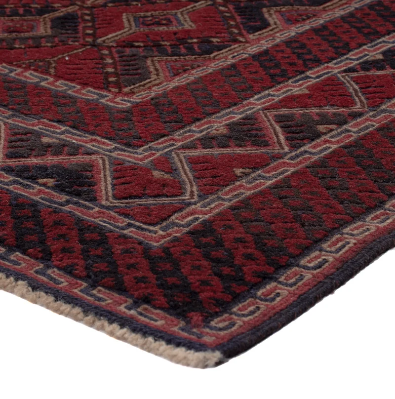 Kelim Afghan Teppich 153x182cm - dunkelrot