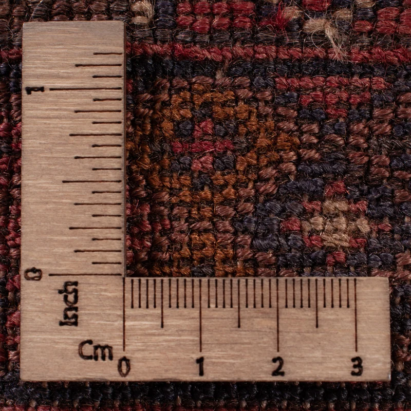 Kelim Afghan Teppich 142x188cm - dunkelrot