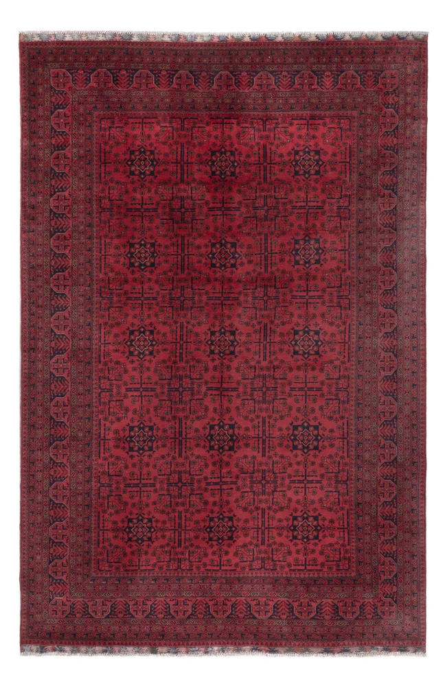Khal Mohammadi Teppich 200x302cm - Orientteppich - dunkelrot