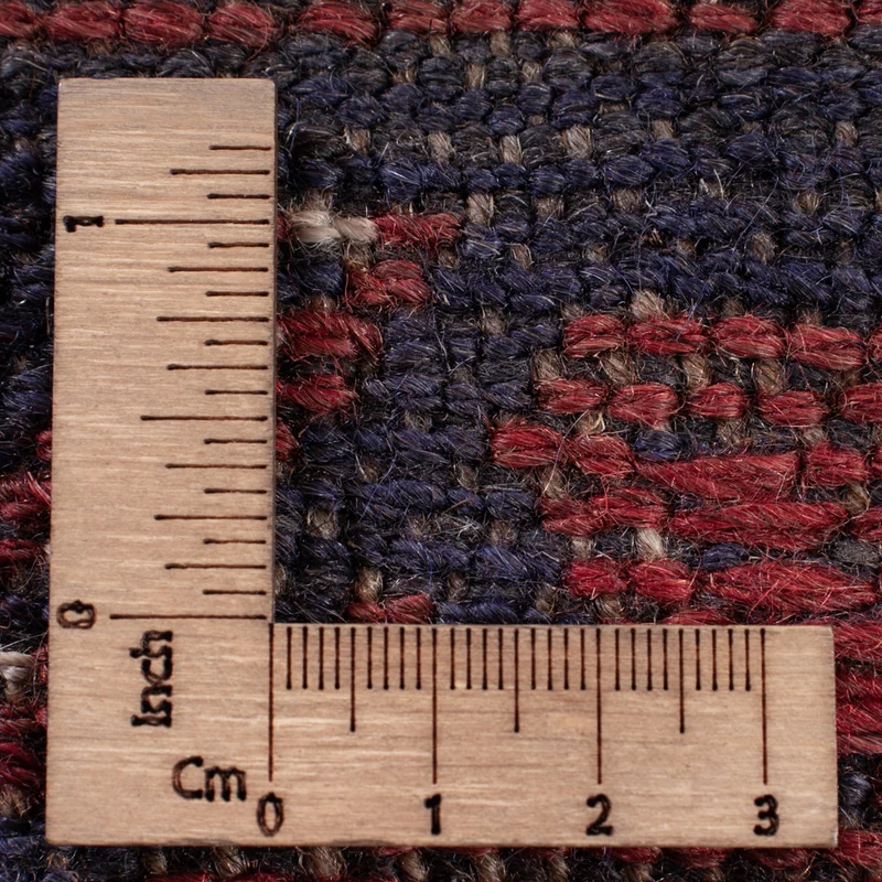 Kelim Afghan Teppich 145x191cm - dunkelrot