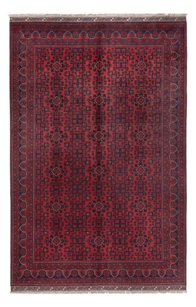 Khal Mohammadi Teppich 198x300cm - Orientteppich - dunkelrot