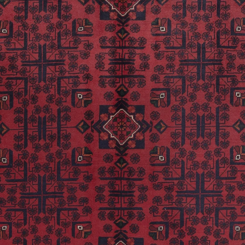 Khal Mohammadi Teppich 198x300cm - Orientteppich - dunkelrot