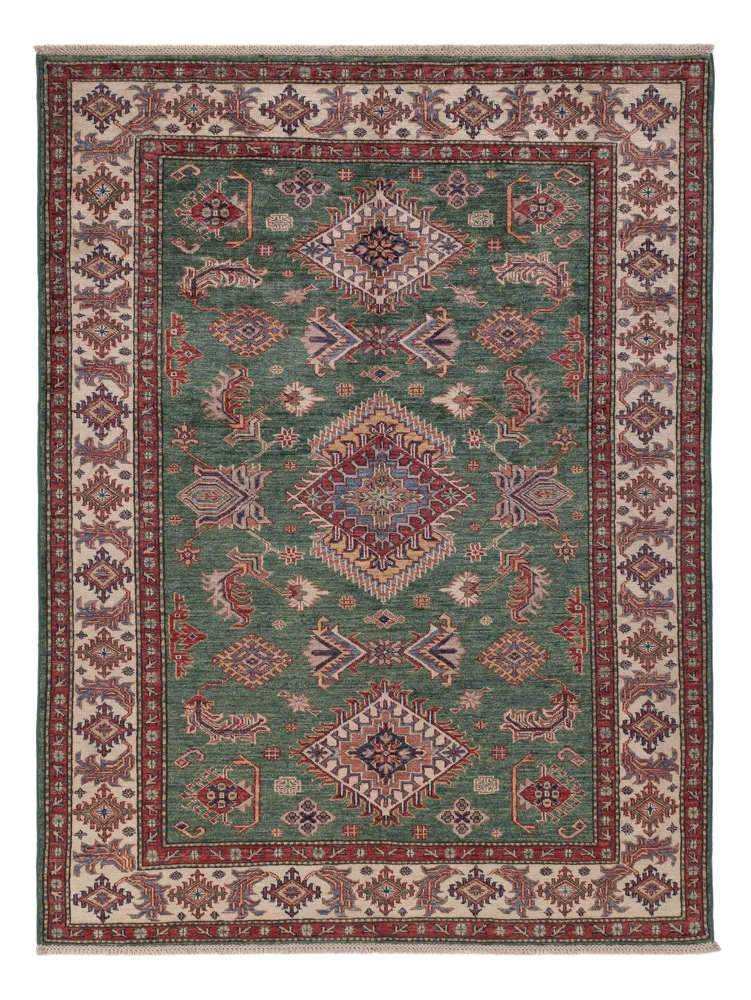 Kazak Teppich 148x200cm - Orientteppich - grün