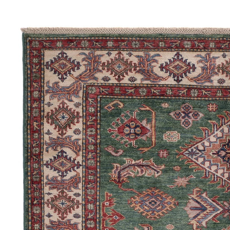 Kazak Teppich 148x200cm - Orientteppich - grün