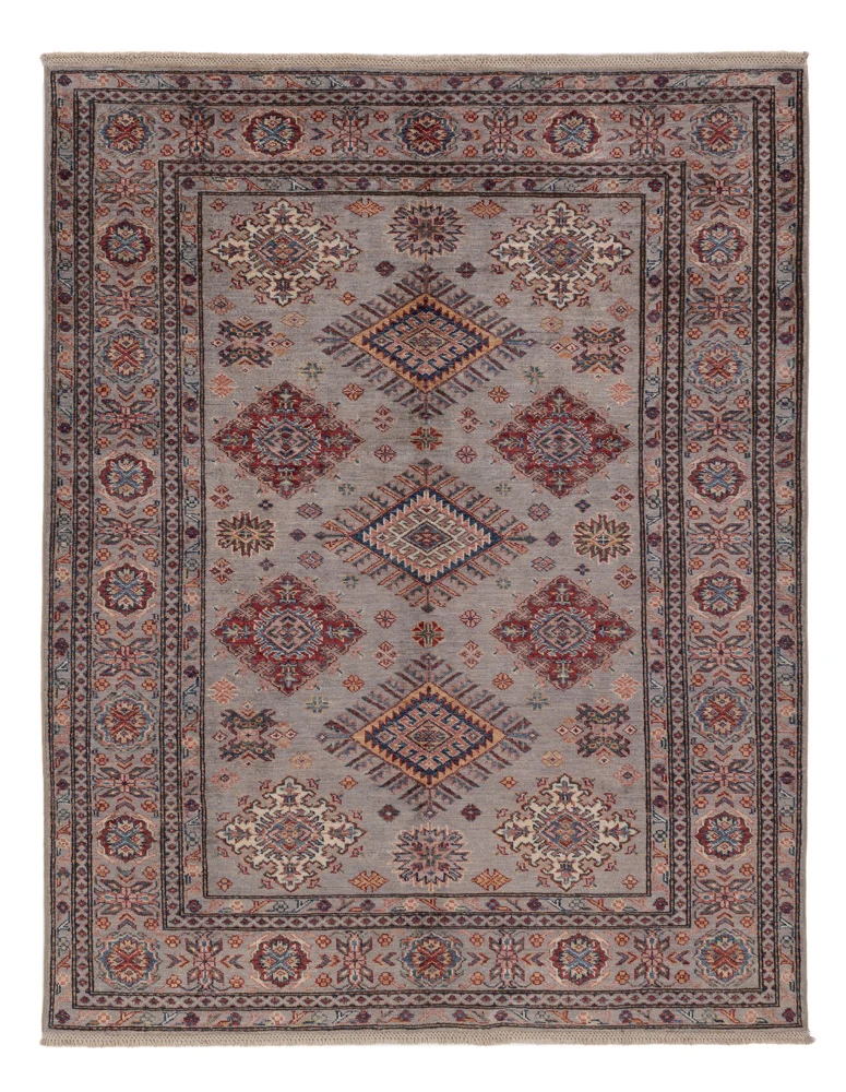 Kazak Teppich 150x194cm - Orientteppich - dunkelbeige