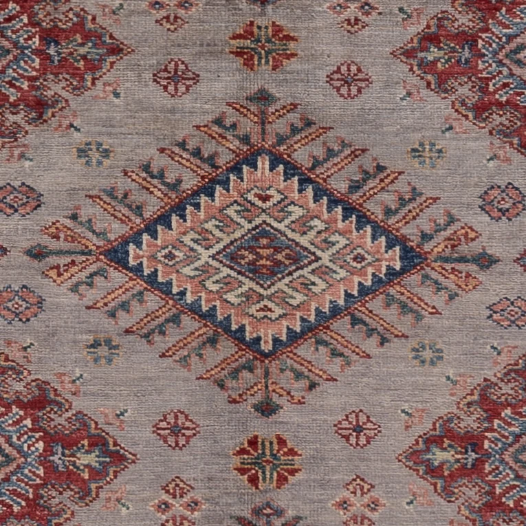 Kazak Teppich 150x194cm - Orientteppich - dunkelbeige