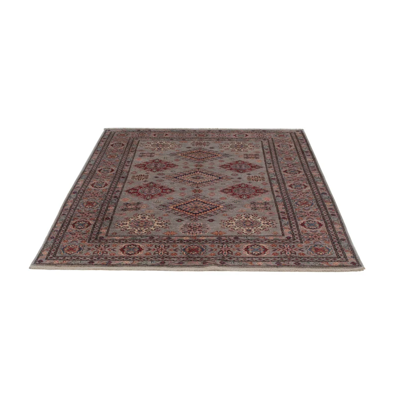 Kazak Teppich 150x194cm - Orientteppich - dunkelbeige
