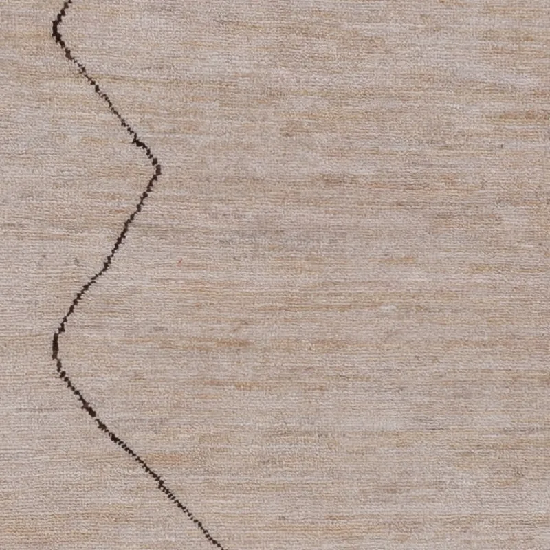 Berber Teppich 165x211cm - Wollteppich - hellgrau