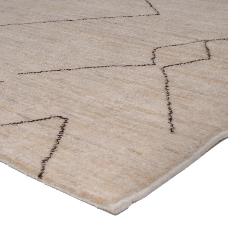 Berber Teppich 165x211cm - Wollteppich - hellgrau