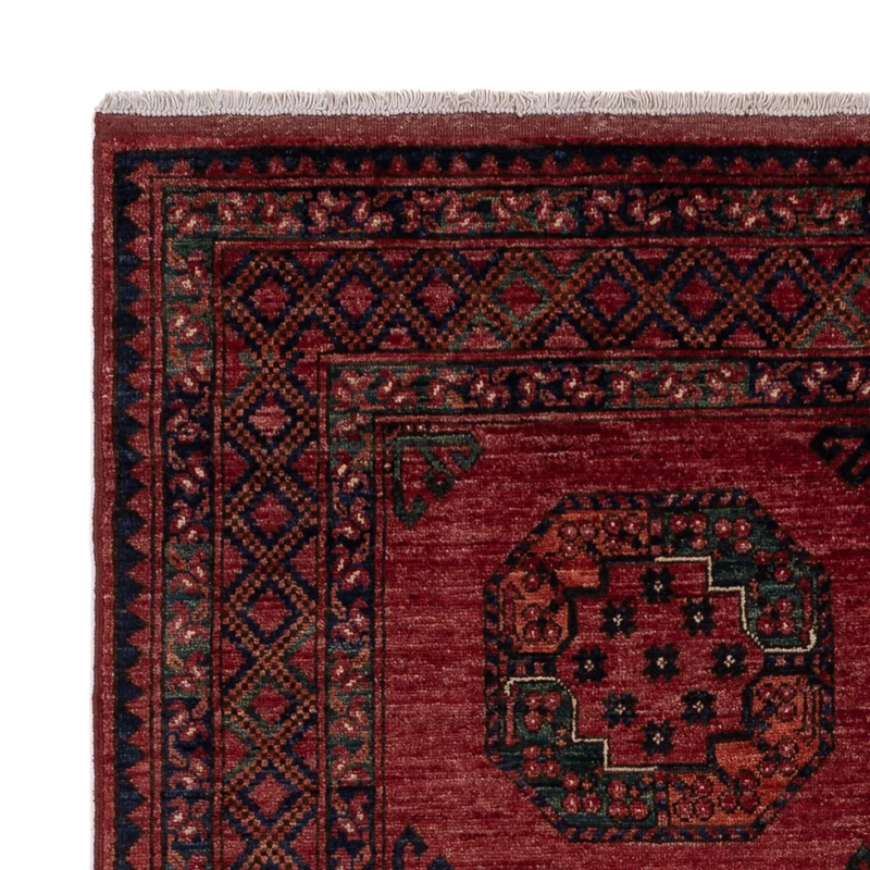 Afghan Teppich 155x202cm - Orientteppich - rot