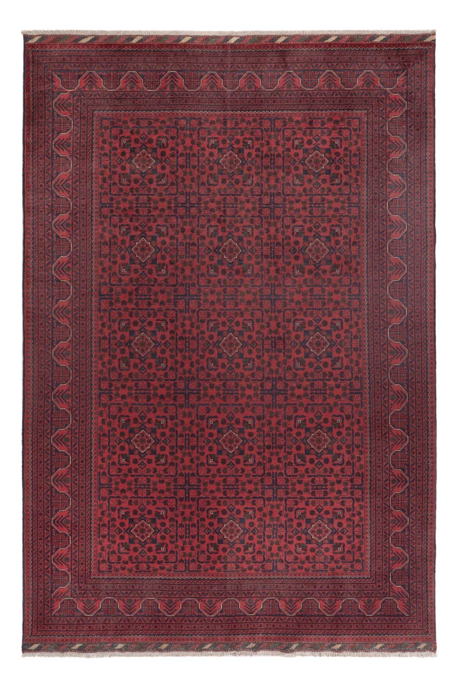 Khal Mohammadi Teppich 197x295cm - Orientteppich - dunkelrot
