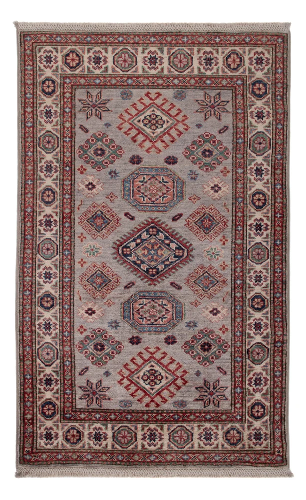 Kazak Teppich 77x121cm - Orientteppich - dunkelbeige