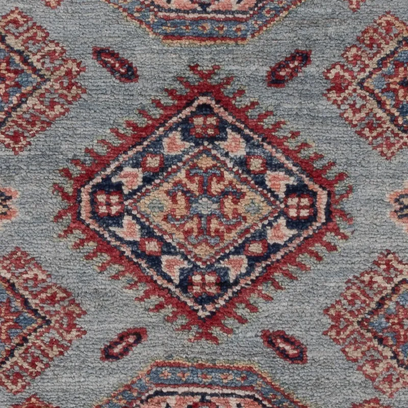 Kazak Teppich 77x126cm - Orientteppich - hellblau