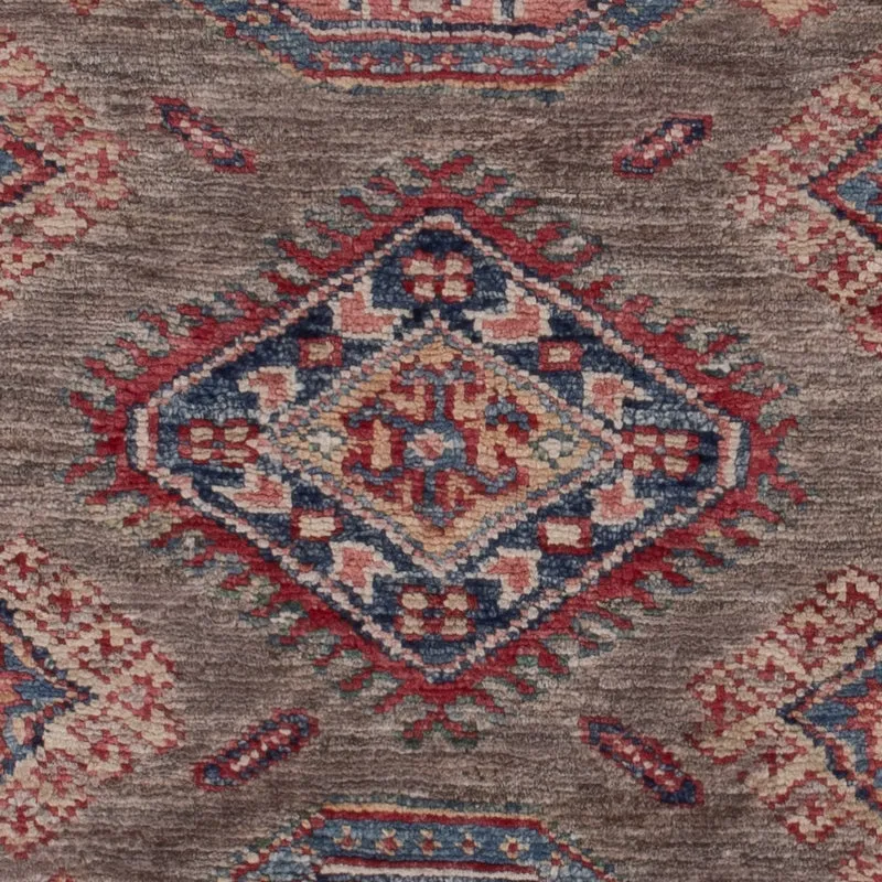 Kazak Teppich 81x117cm - Orientteppich - dunkelbeige