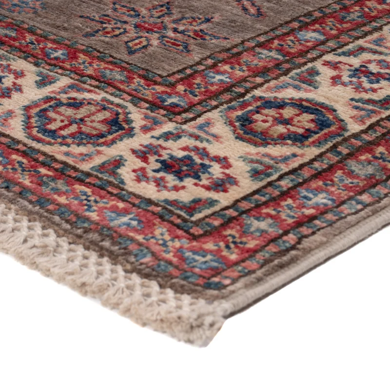 Kazak Teppich 81x117cm - Orientteppich - dunkelbeige