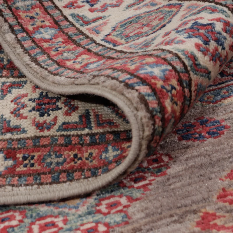 Kazak Teppich 81x117cm - Orientteppich - dunkelbeige