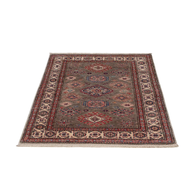 Kazak Teppich 81x117cm - Orientteppich - dunkelbeige