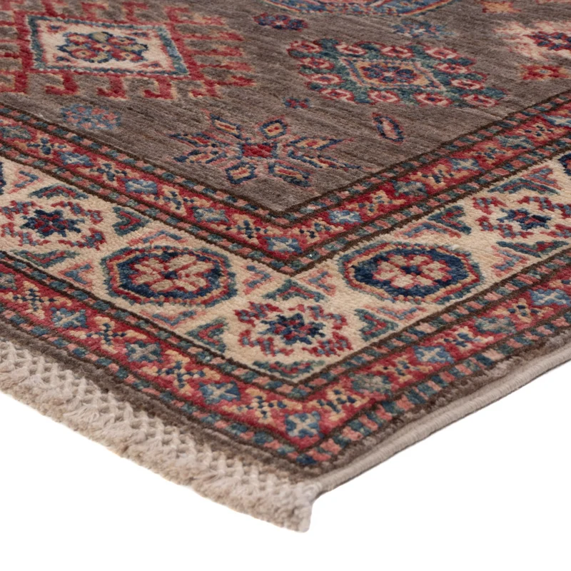 Kazak Teppich 82x117cm - Orientteppich - dunkelbeige