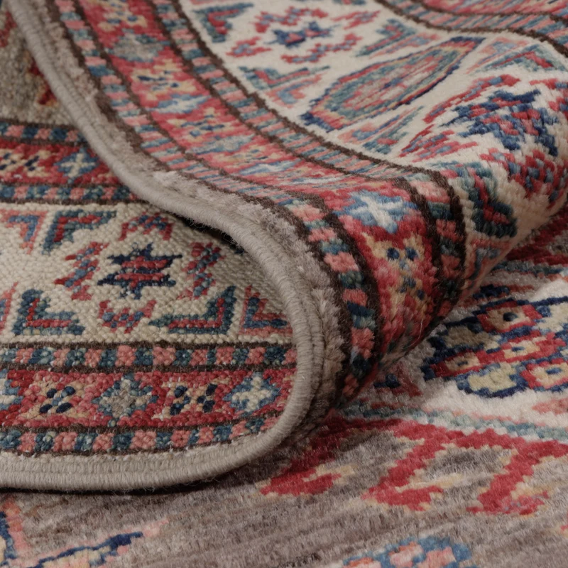 Kazak Teppich 82x117cm - Orientteppich - dunkelbeige
