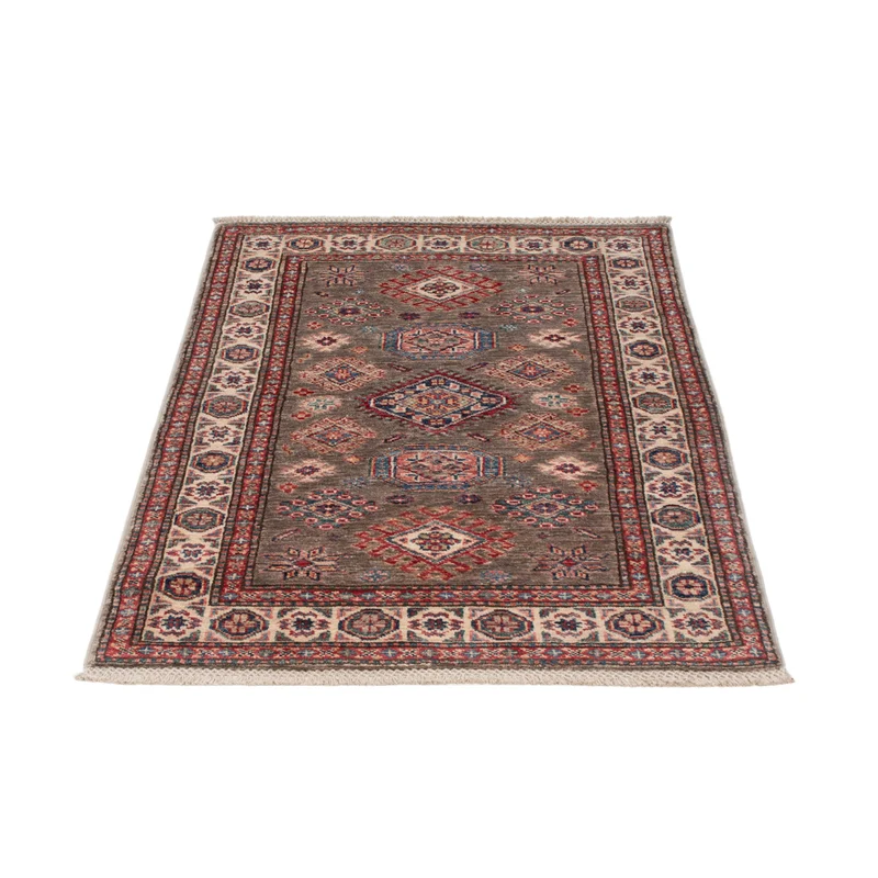 Kazak Teppich 82x117cm - Orientteppich - dunkelbeige