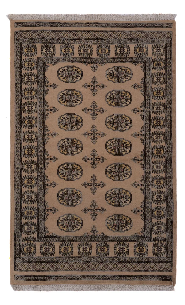 Pakistan Teppich 97x155cm - Orientteppich - beige