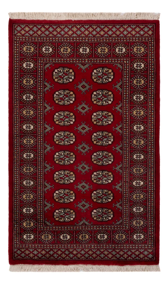 Pakistan Teppich 97x162cm - Orientteppich - rot