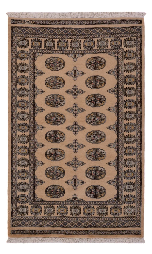 Pakistan Teppich 96x162cm - Orientteppich - beige