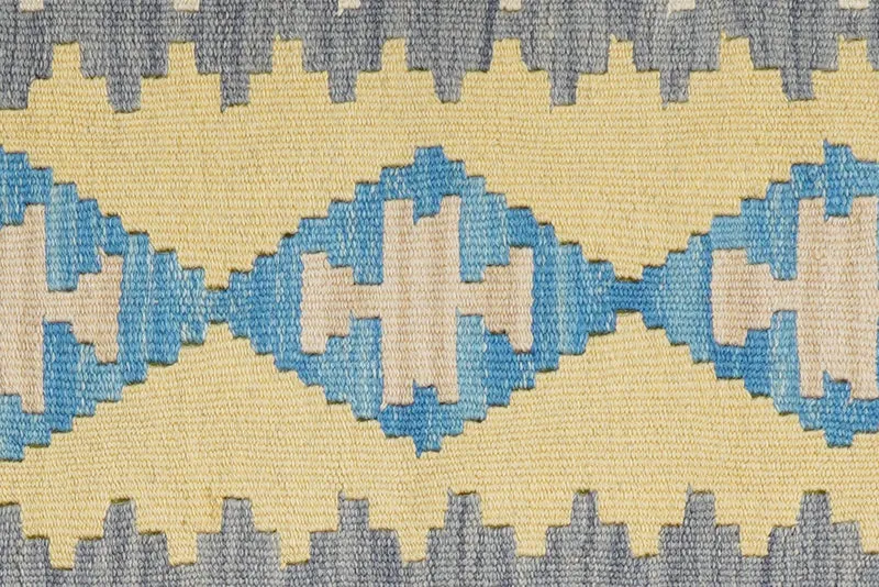 Kelim Gashgai · Handgewebt – Gelb, 191x60 cm